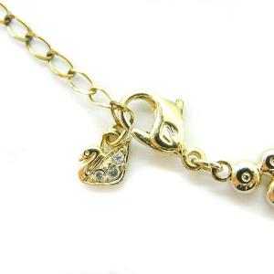 SWAROVSKI FIDELITY クリスタル ネックレス ゴールド色