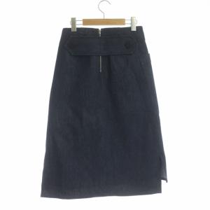 ADORE デニムスカート ロング 台形 バックジップ 36 インディゴブルー