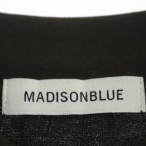 MADISONBLUE 21SS GATHER N/S TEE Tシャツ カットソー ノースリーブ クルーネック プルオーバー コットン XS 茶色