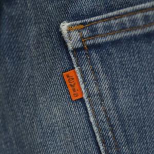 Levi's 505 70s USA製 56番工場 デニムパンツ ダメージ加工 青
