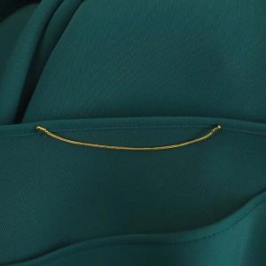 L'Appartement 22AW ワンピース ロング 半袖 ラウンドヘム ベルト付き 緑