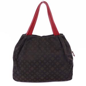 russet トートバッグ ハンドバッグ ナイロンジャガード  茶 ブラウン 赤 レッド