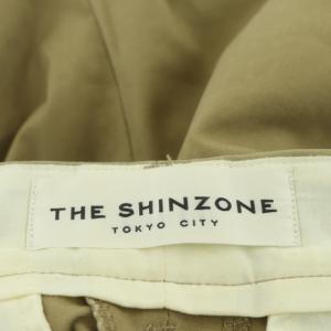 Shinzone ザシンゾーン ハイウエストチノパンツ ワイド 32 ベージュ
