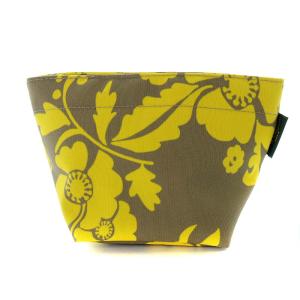 花柄 ポーチ イエロー ベージュ