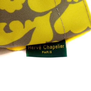 Hervé Chapelier 花柄 ポーチ イエロー ベージュ