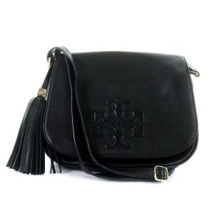 ショルダーバッグ レザー タッセル レザー 黒 ブラック