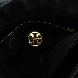 TORY BURCH ショルダーバッグ レザー タッセル レザー 黒 ブラック