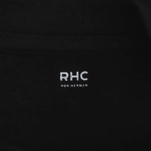 Ron Herman RHC コットン ロングワンピース 長袖 クルーネック XS 黒 ブラック
