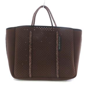STATE OF ESCAPE PETITE ESCAPE トートバッグ 2WAY ネオプレン ポーチ付き ダークブラウン