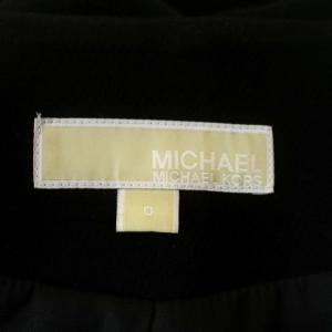 MICHAEL Michael Kors ジップワンピース 膝丈 ノースリーブ 前開き ストレッチ 0 黒 ブラック