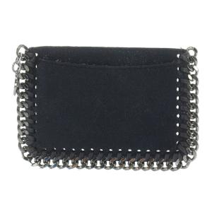 ファラベラ カードケース フェイクレザー 黒 ブラック