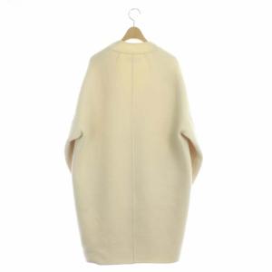 STUNNING LURE ノーカラーコート カシミヤ混 ロング 0 アイボリー