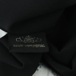 GRACE CONTINENTAL キカレースロングワンピース ロング 長袖 タイト 総柄 38 マルチカラー