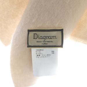 Diagram GRACE CONTINENTAL ファーポケットコート アウター ロング フォックスファー F アイボリー