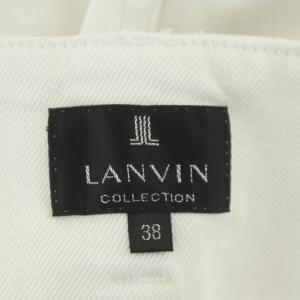 LANVIN COLLECTION 20SS デニムパンツ ジーンズ ストレート フリンジ 38 白 ホワイト