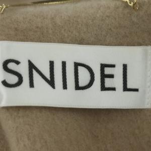 SNIDEL 18AW ノーカラーコート ウール カシミヤ混 リボン付き ロング ベージュ