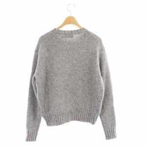 POLO RALPH LAUREN ロゴクルーネックニット セーター 長袖 カシミヤ混 グレーミックス ボルドー