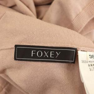 FOXEY BOUTIQUE ニット トップス Vネック カットソー 半袖 38 ピンク 38094