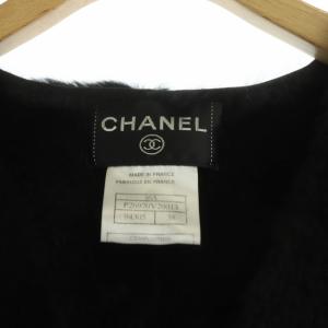 CHANEL P26970V20013 05A ベスト ラビットファー 38 黒