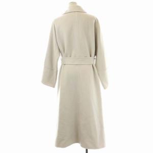 ebure Double Beaver Long Coat ウール 38 アイボリー