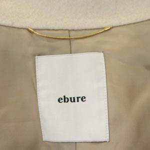 ebure Double Beaver Long Coat ウール 38 アイボリー