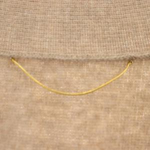 Deuxieme Classe ミドルゲージボリュームニット セーター Ｖネック 長袖 カシミヤ混 ベージュ