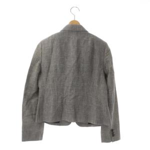 MARGARET HOWELL グレンチェックジャケット テーラード 1B 総裏地 2 グレー 黒 ブラック