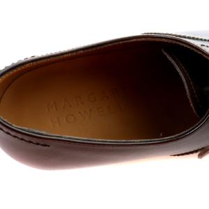 MARGARET HOWELL ストレートチップ レースアップシューズ レザー 36 ブラウン