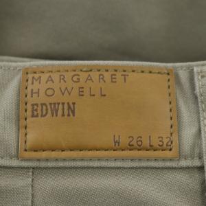 MARGARET HOWELL ×EDWIN チノパンツ チノパン コットン 26×32 ライトグレージュ