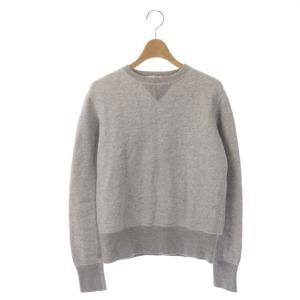 スウェット カットソー 長袖 クルーネック 裏起毛 プルオーバー 2 グレー