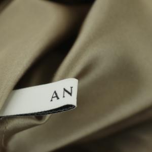 ANAYI ライトケミカルフラワーレースフレアスカート ロング ミモレ丈 36 ダークブラウン