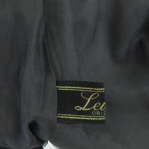 Leilian 近年モデル 7分袖ワンピース 膝丈 フレア クルーネック ウール 9 グレー