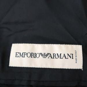 EMPORIO ARMANI ベロア2Bテーラードジャケット シングル 56 ブラック