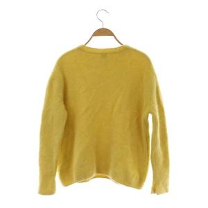 Ron Herman ウール ニット プルオーバー セーター 長袖 クルーネック 起毛 S マスタード