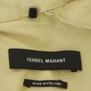 ISABEL MARANT コットン ポケット Vネックシャツ ブラウス 長袖 34 黄 イエロー