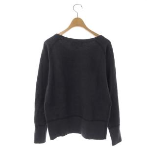 AMERICANA プリントスウェットプルオーバー カットソー クルーネック 長袖 M グレー 白 ホワイト