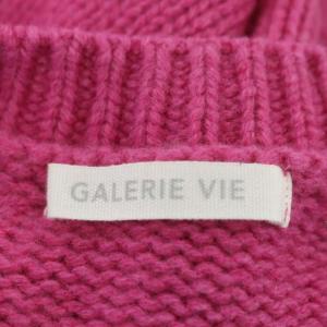 GALERIE VIE 21AW ファインウール クルーネックプルオーバー ニット セーター 長袖 S ピンク