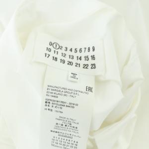 Maison Margiela ドルマンスリーブ ビッグシャツ 長袖 ワイド サイドスリット 36 白 S51DL0249