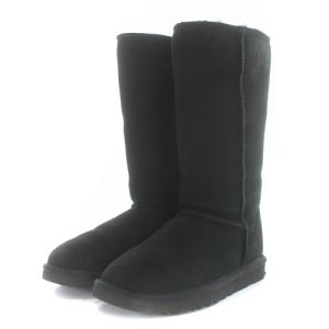 UGG australia クラシック トール CLASSIC TALL ロングムートンブーツ 24cm 黒 ブラック