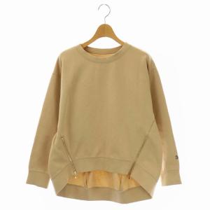 21AW ジッププルオーバー スウェット トレーナー 長袖 36 ライトベージュ