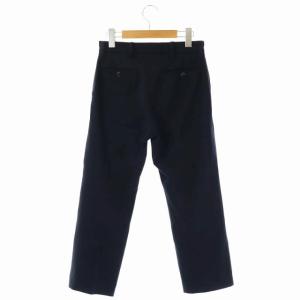 YAECA コンテンポ CONTEMPO 2wayパンツ パイプドステム テーパード ジッパーフライ S 紺 ネイビー 09660