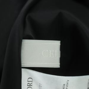 CELFORD チェックフロッキースカート ロング フレア タック バックジップ 38 黒 ブラック