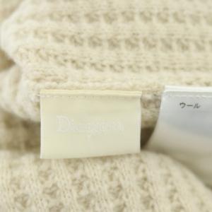 Diagram GRACE CONTINENTAL 21AW サーマルニット セーター 長袖 バックV ラウンドヘム 36 ライトベージュ