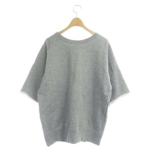 LOOPWHEELER スウェットトップス プルオーバー 五分袖 M グレー