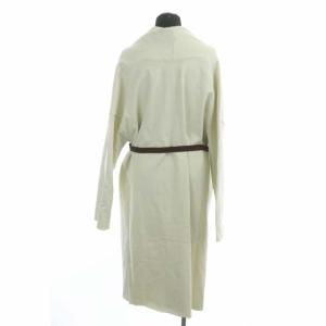 Plage ヴィンテージ裏毛ガウンコート アウター ロング リボンベルト付き F キナリ エクリュ