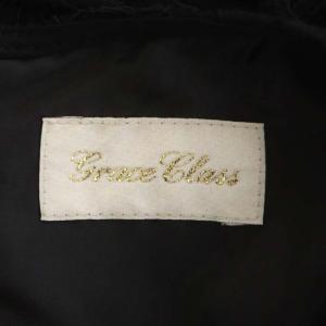 Grace Class プリーツ切替レースドレス ワンピース 長袖 ロング フレア 36 ブラック