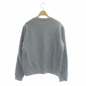 MSGM スパンコールスウェット トレーナー プルオーバー ロゴ 裏起毛 S グレー 黒 赤 ブラック レッド