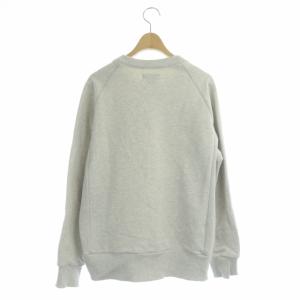 sacai A.P.C. ロゴプリントスウェットトップス プルオーバー 長袖 XS グレー