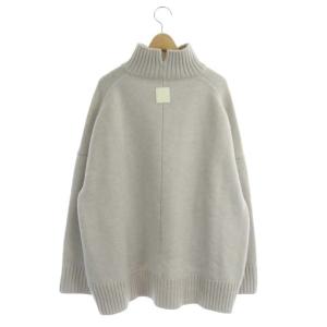 CINOH 20AW OVER SIZE HI NECK KNIT ニット セーター 長袖 ハイネック ウール 38 オートミール