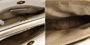 MICHAEL KORS ミニハンドバッグ レザー 白 ホワイト